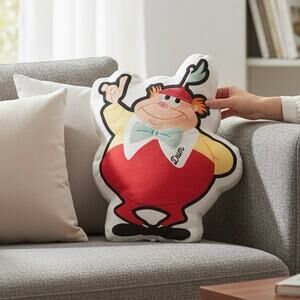 NWT Disney Parks Alice in Wonderland Tweedle Dee & Dum Double Sided 16” Pillow